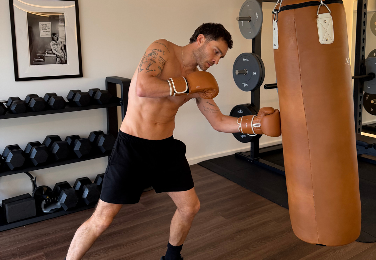 Inside Ed Westwick’s Home Gym