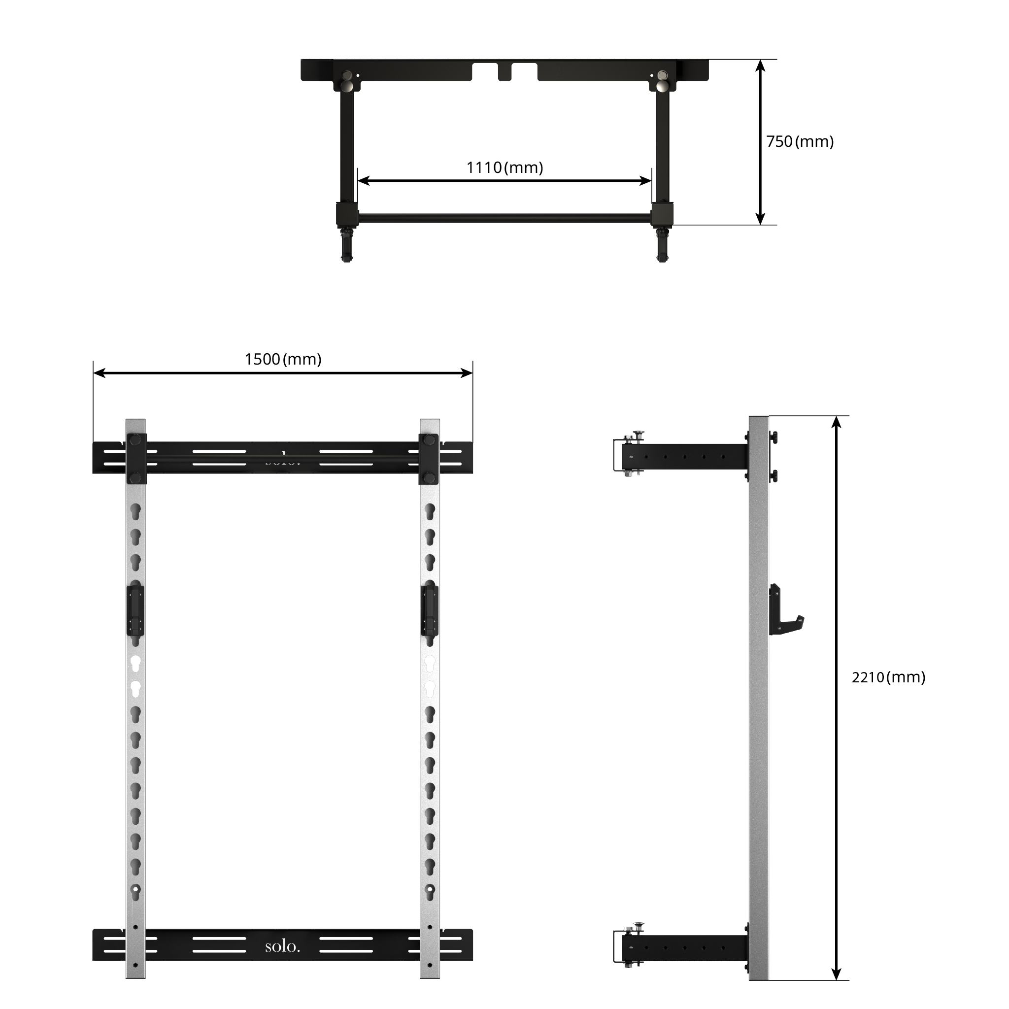 Solo Wall Mounted Folding Squat Rack