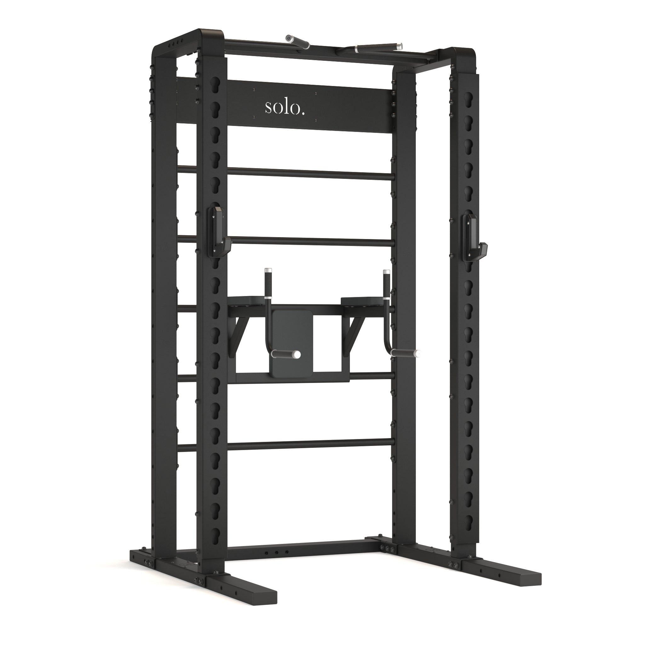 Solo Half Squat Rack with Wall Bars, Dip and Leg Raise