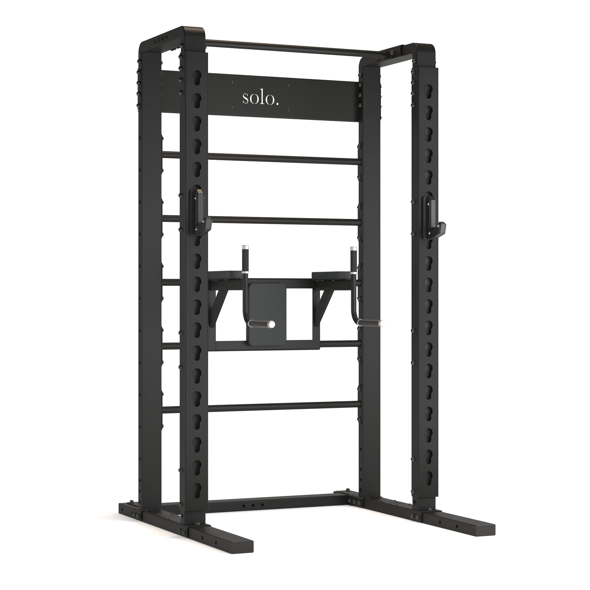 Solo Half Squat Rack with Wall Bars, Dip and Leg Raise