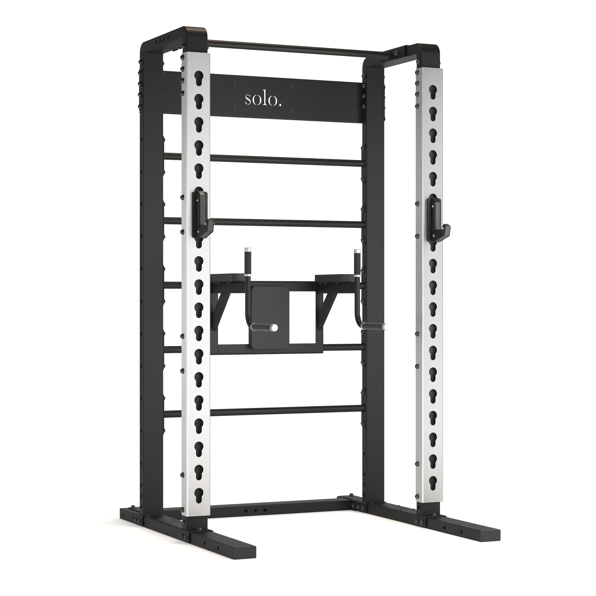 Solo Half Squat Rack with Wall Bars, Dip and Leg Raise