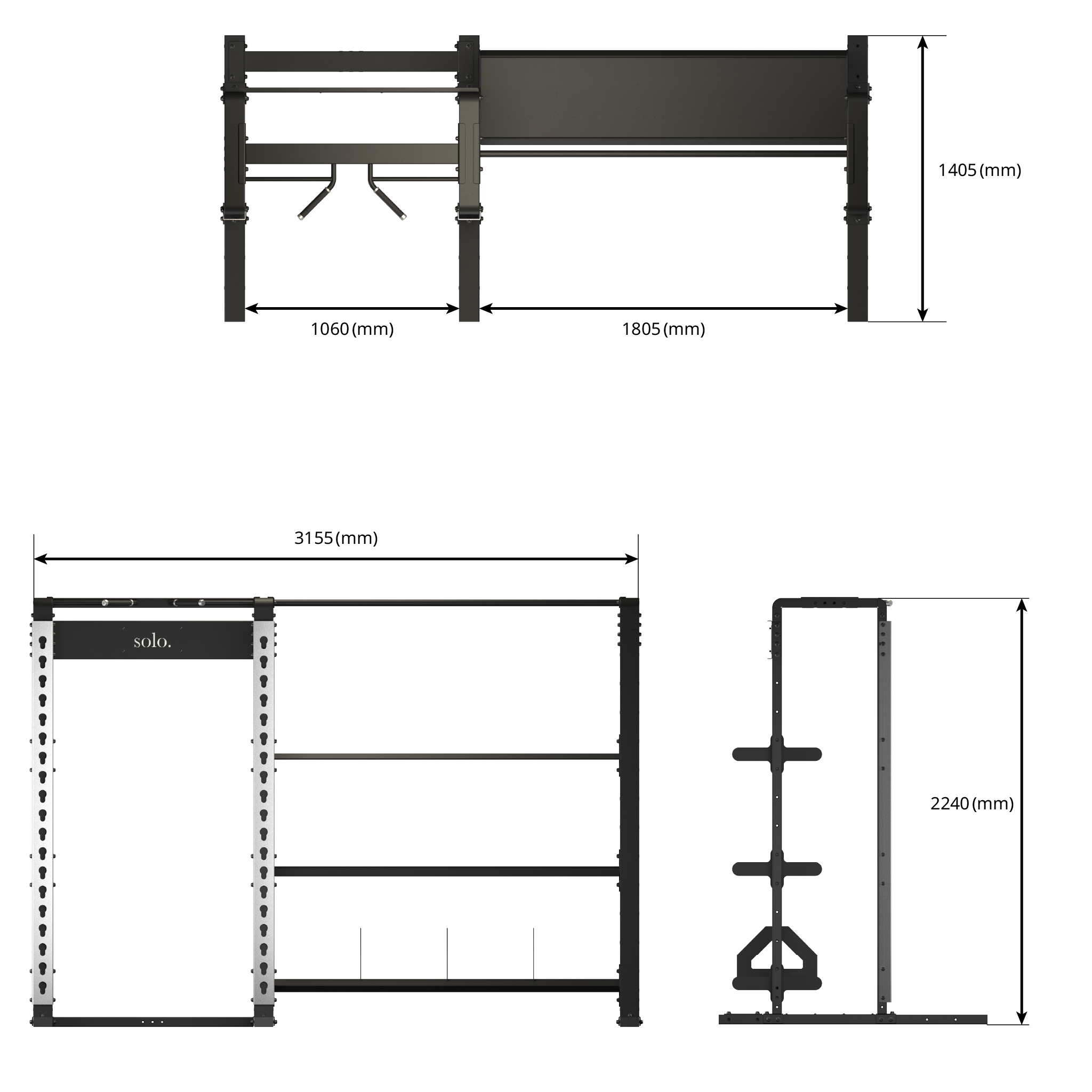 Solo Half Rack with Storage
