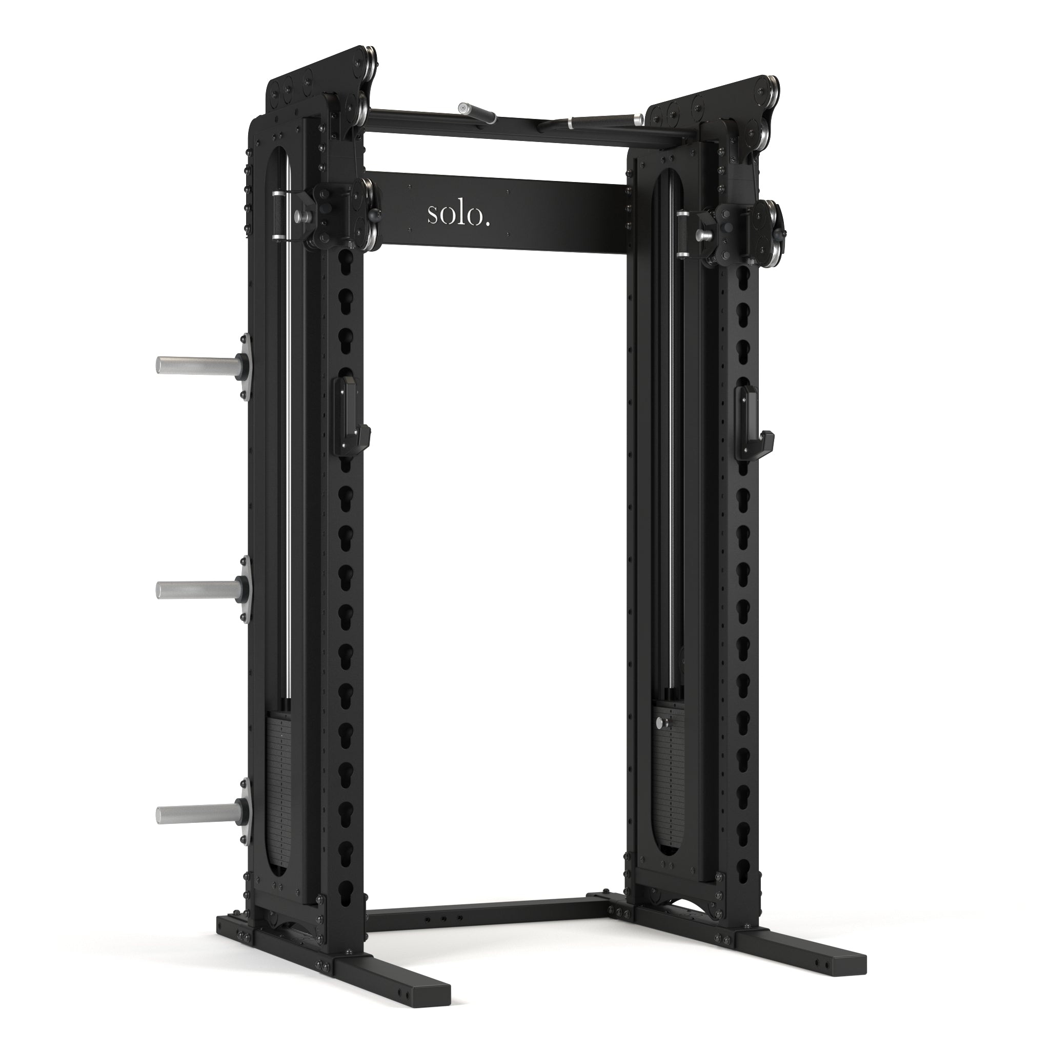 Solo Half Squat Rack with Dual Cable System