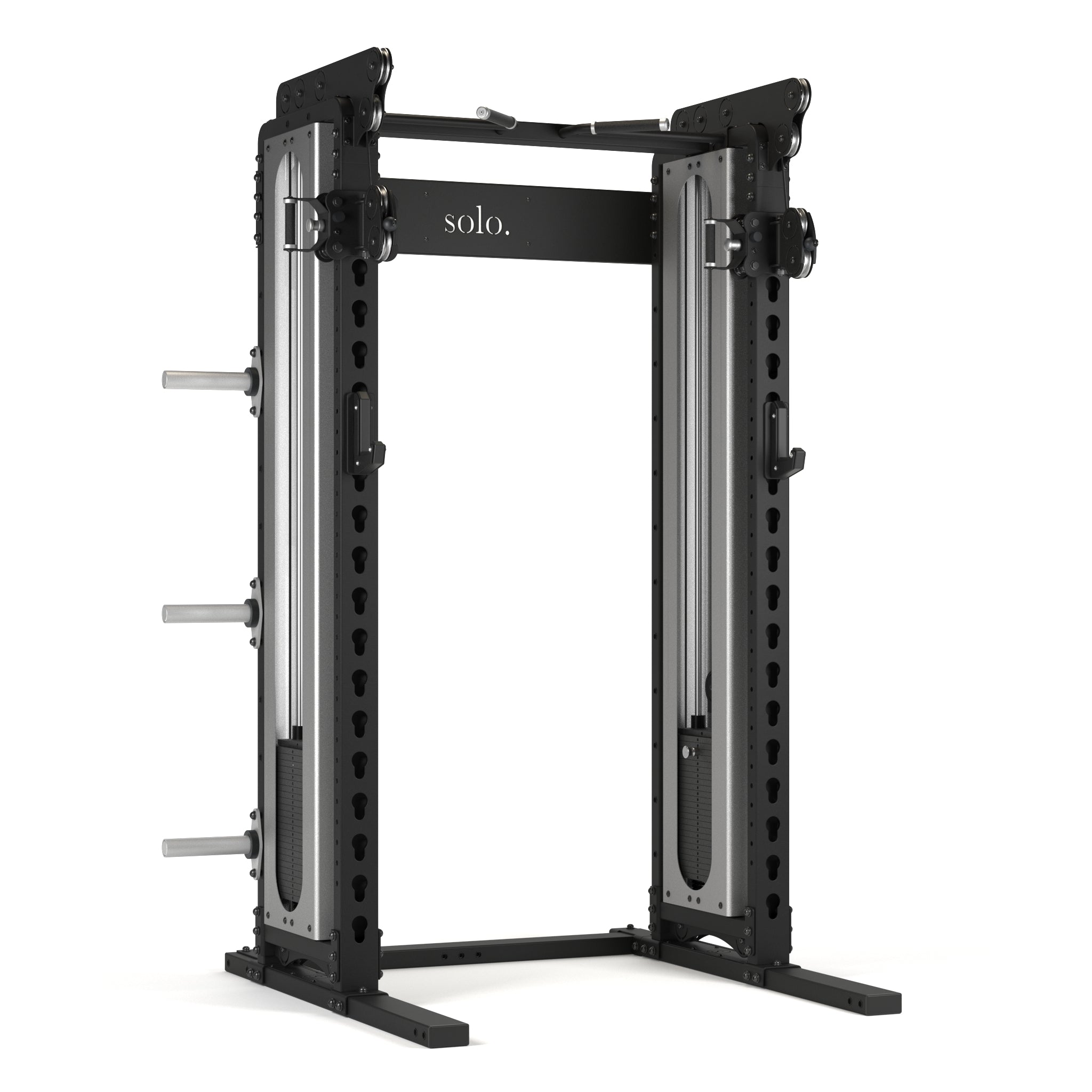 Solo Half Squat Rack with Dual Cable System