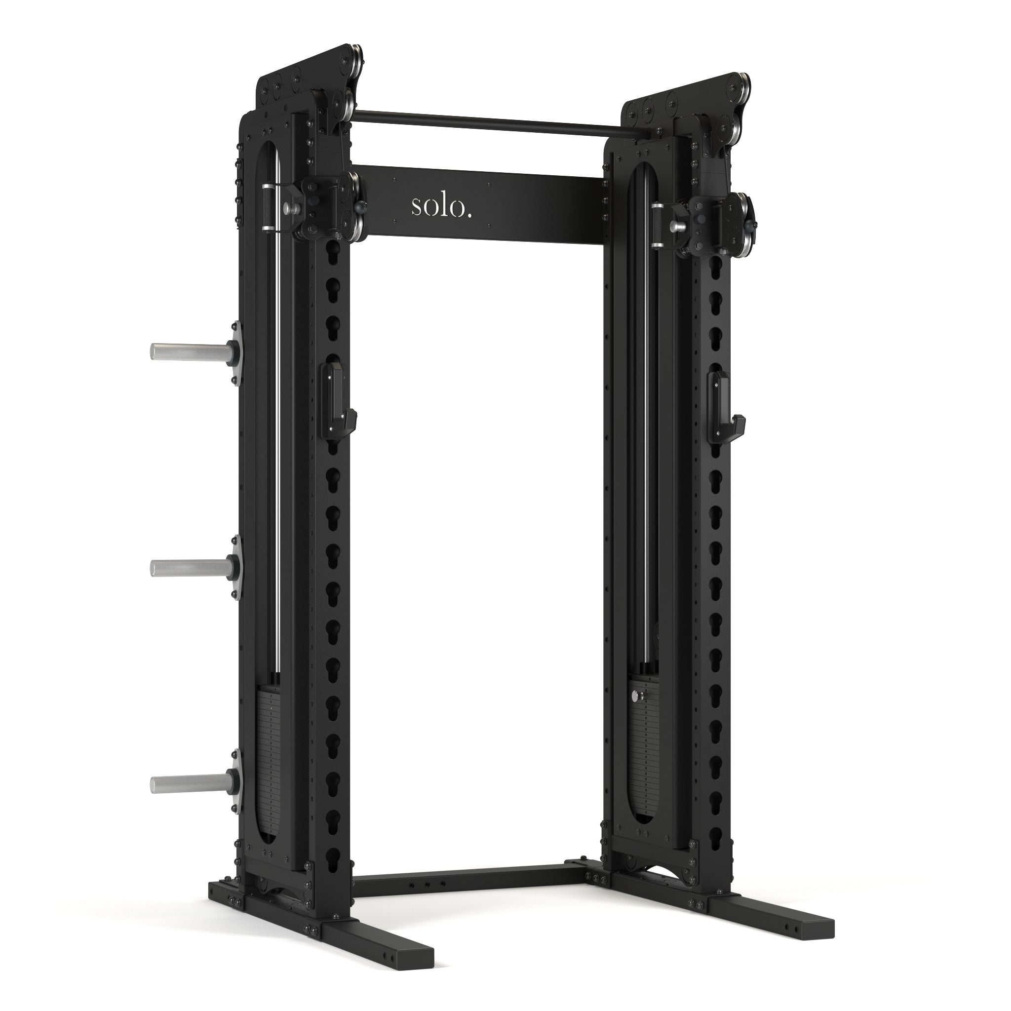 Solo Half Squat Rack with Dual Cable System