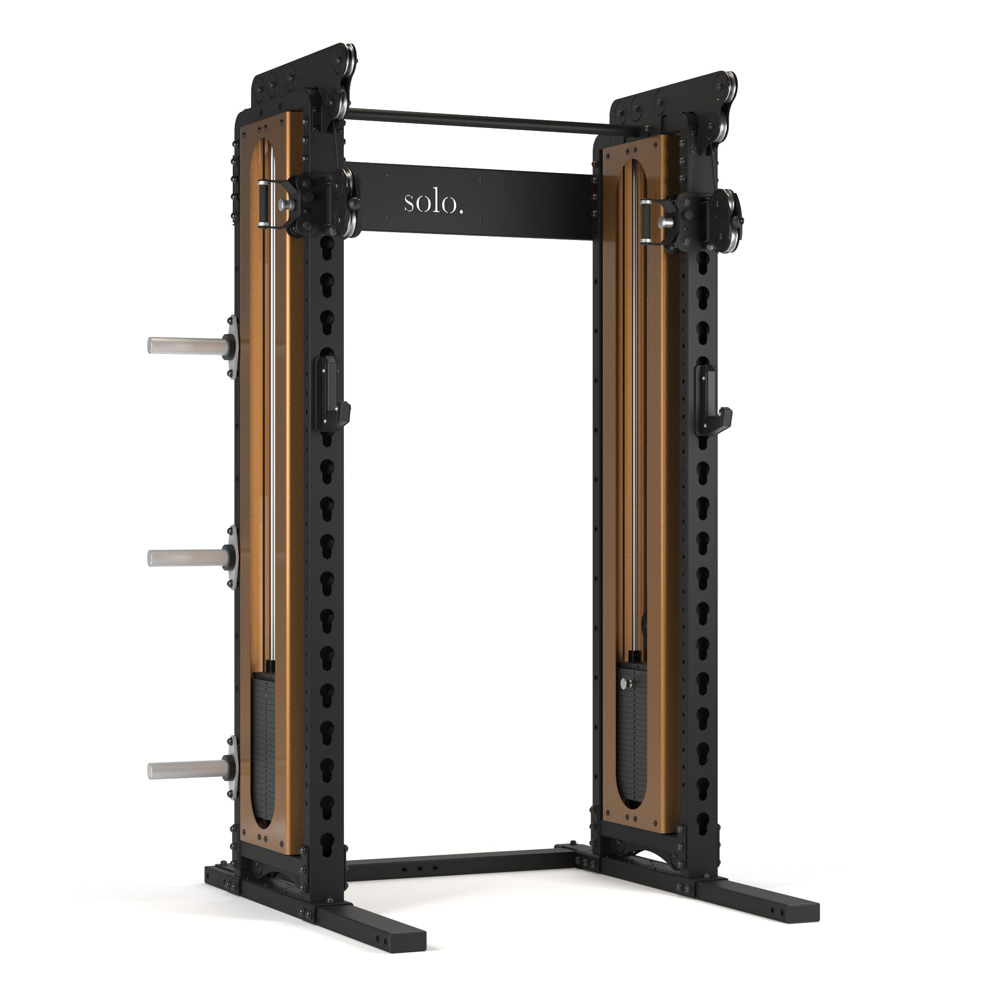 Solo Half Squat Rack with Dual Cable System