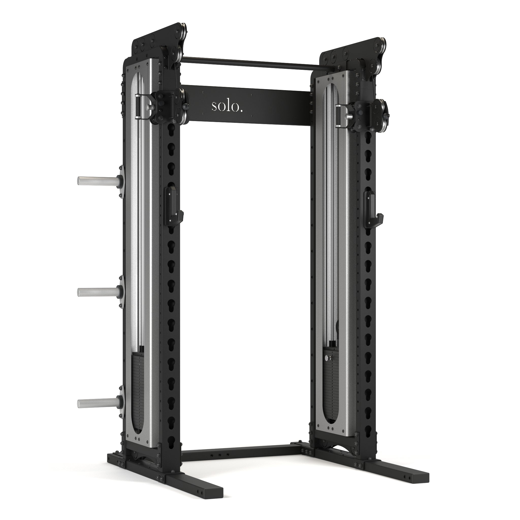 Solo Half Squat Rack with Dual Cable System