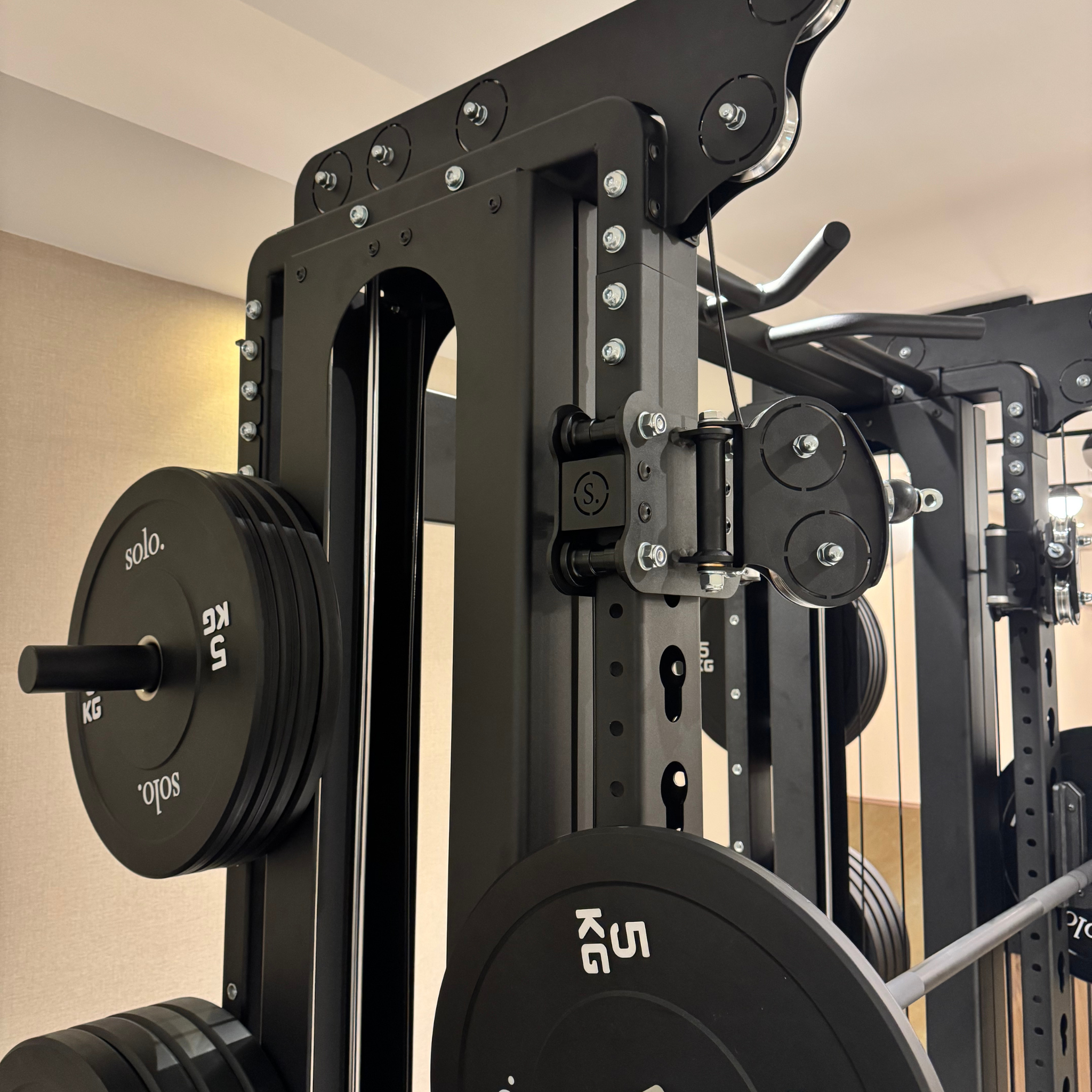 Solo Half Squat Rack with Dual Cable System
