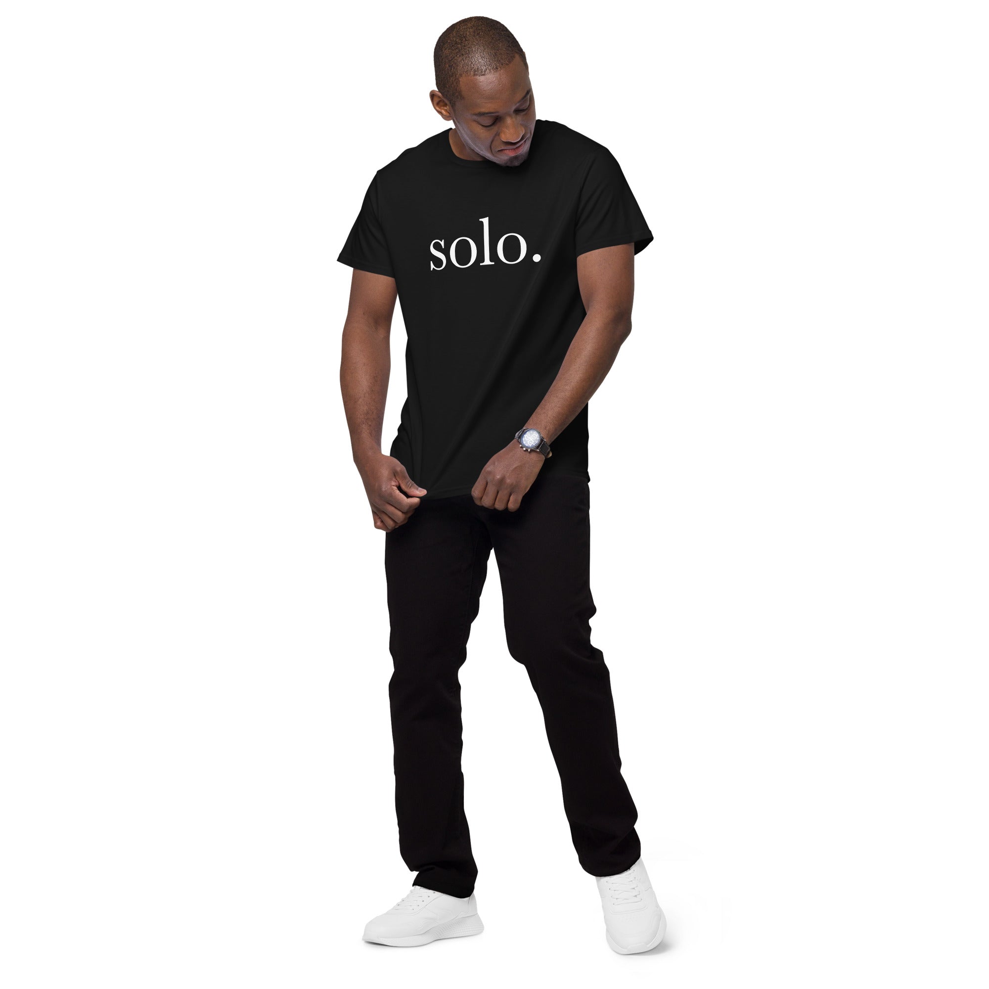 Solo Classic Logo Tee - Black