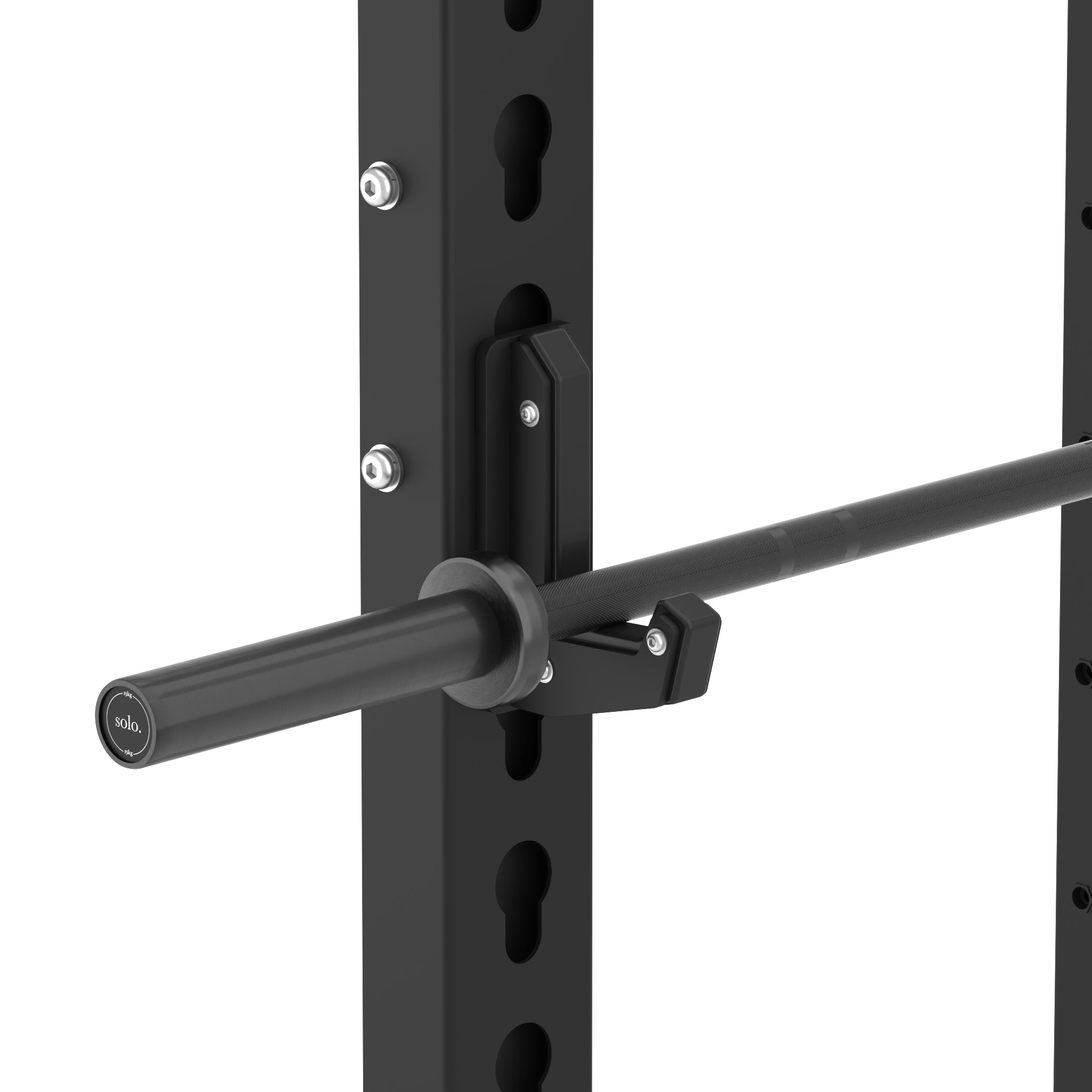 Solo 15kg Shorty Olympic Barbell - Black Cerakote