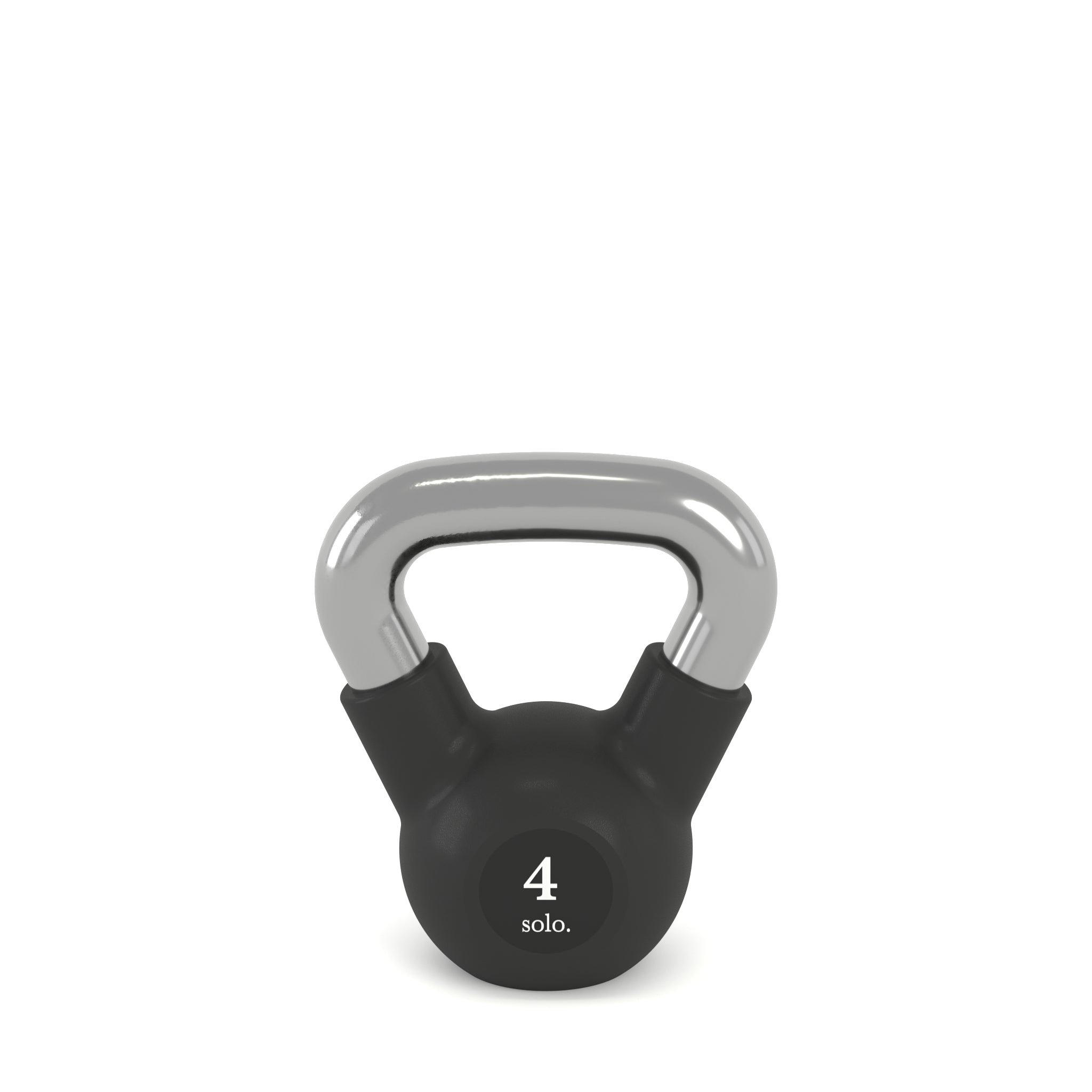 Premium Rubber Coated Kettlebell (Black)