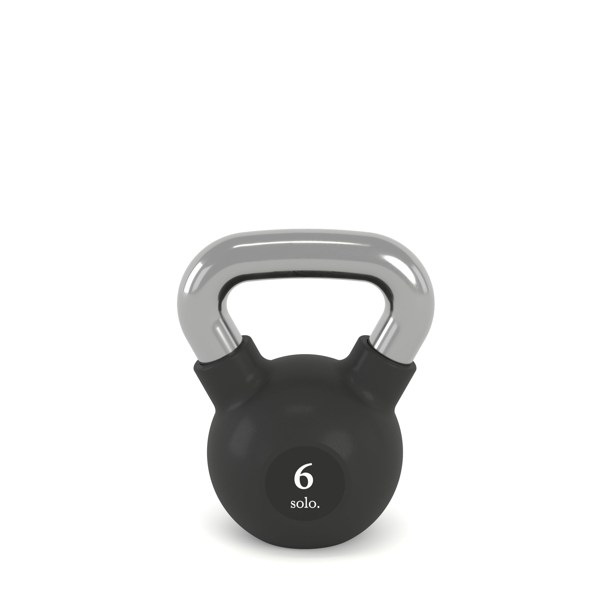 Premium Rubber Coated Kettlebell (Black)