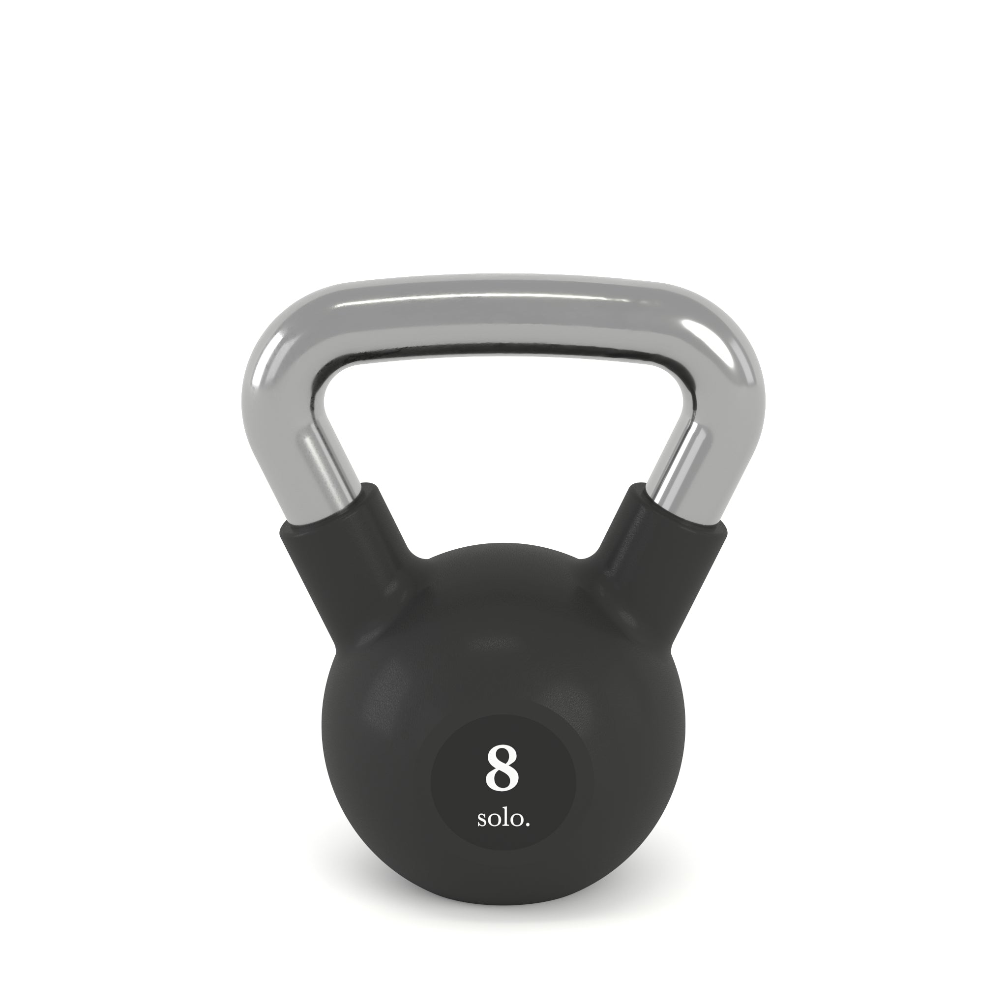 Premium Rubber Coated Kettlebell (Black)