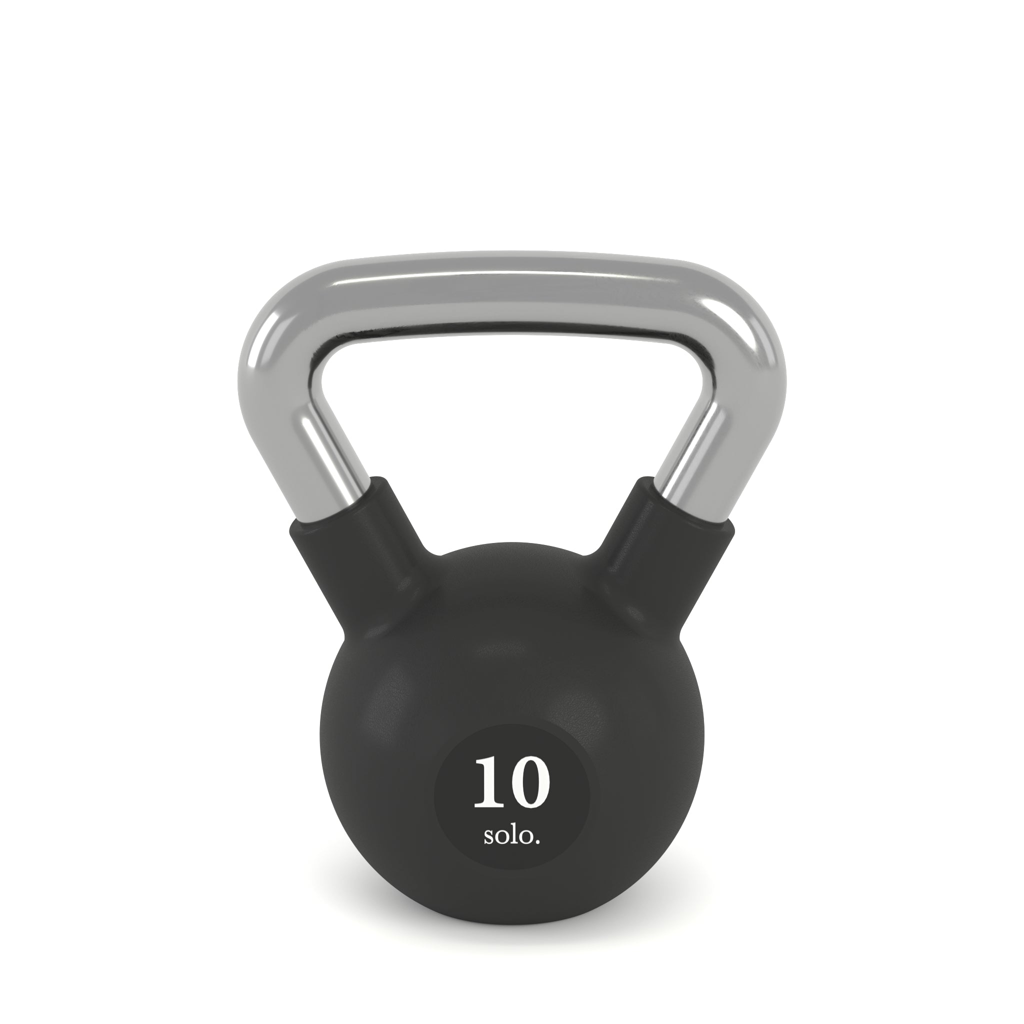 Premium Rubber Coated Kettlebell (Black)