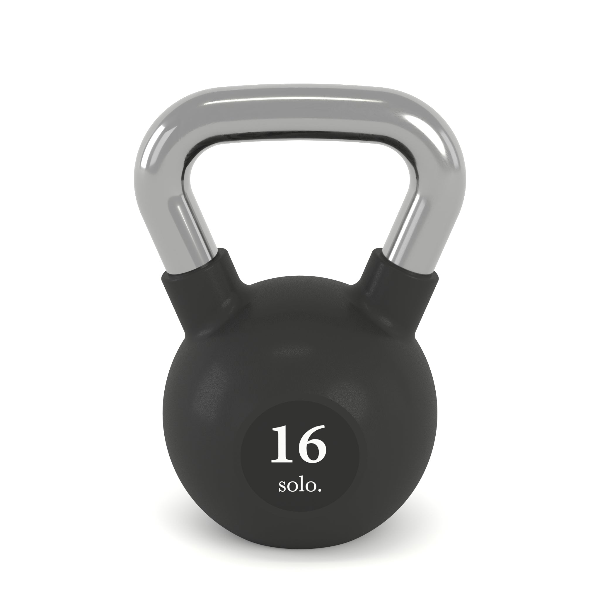 Premium Rubber Coated Kettlebell (Black)