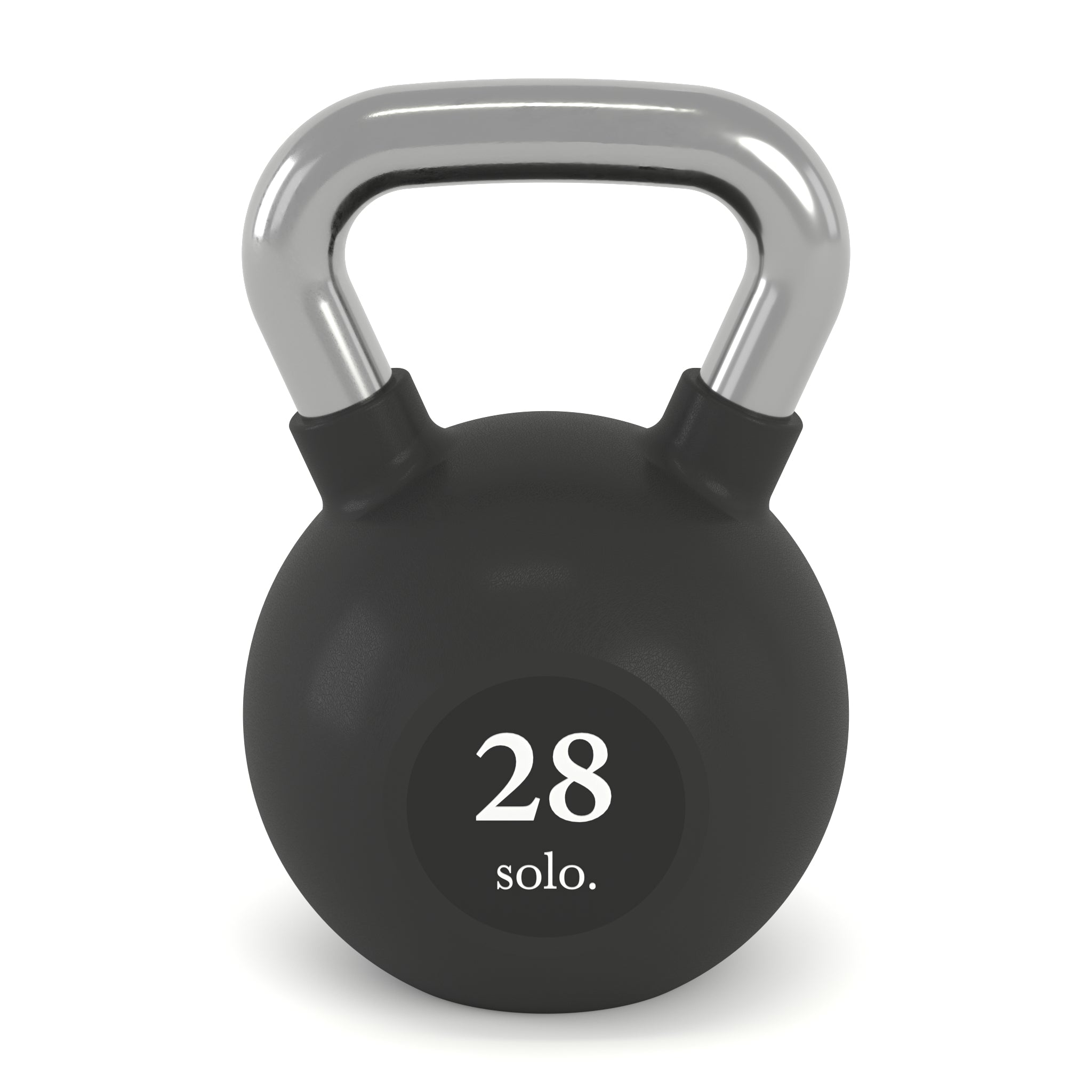 Premium Rubber Coated Kettlebell (Black)