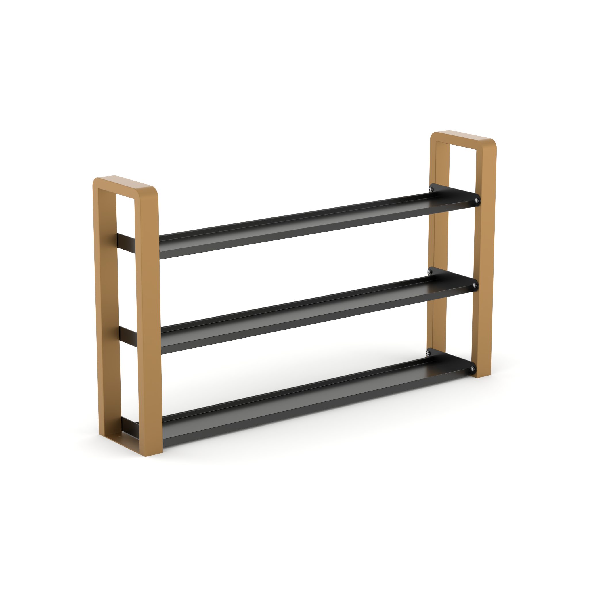 3 tier bronze kettlebell storage