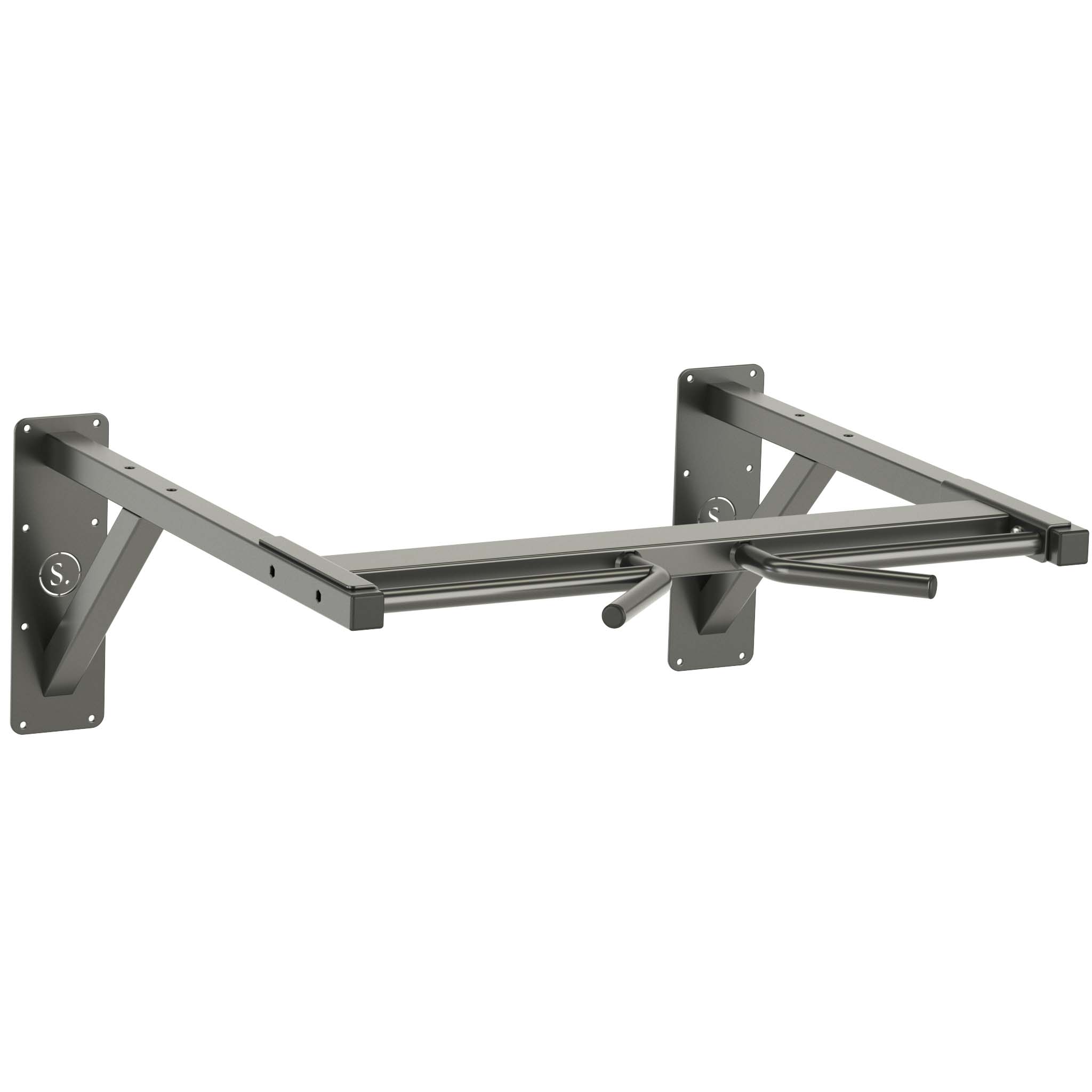 wall mounted pull up bar with multi grip