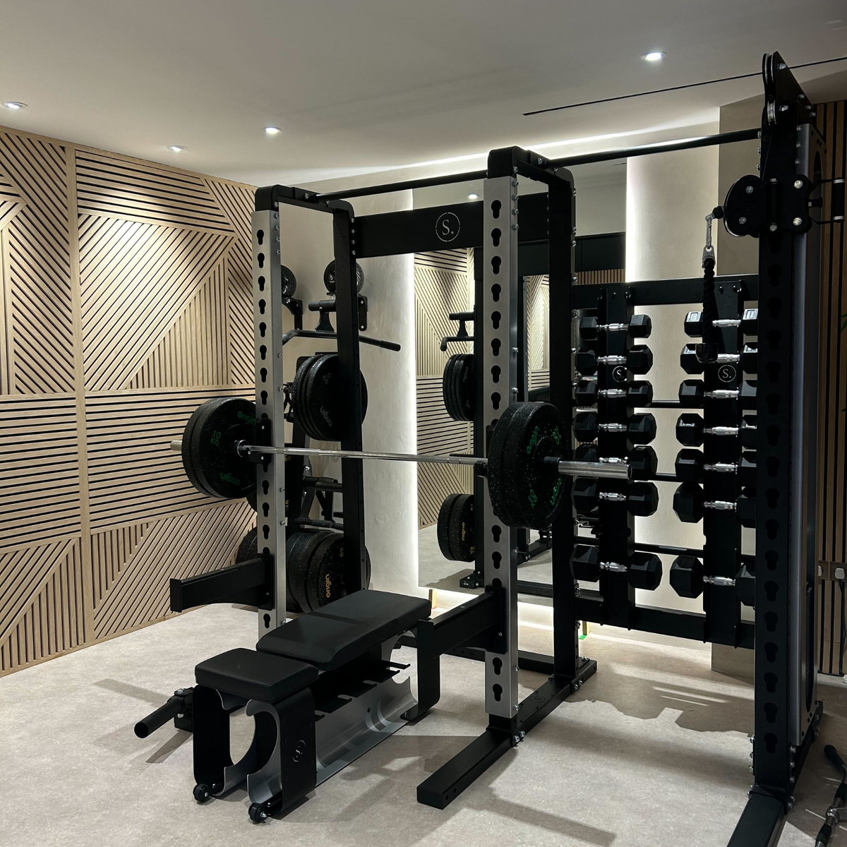 Solo Half Squat Rack with Single Cable Pulley