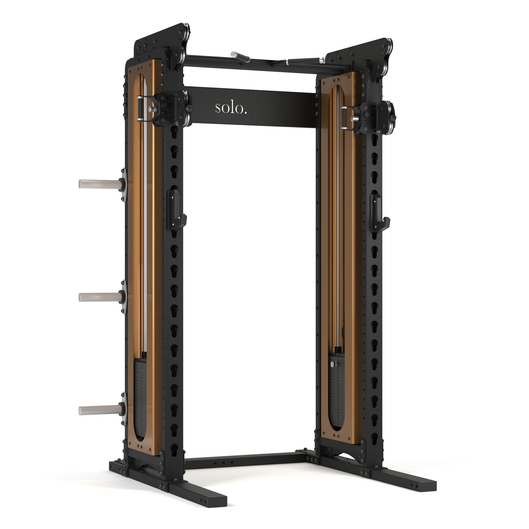 Solo Half Squat Rack with Dual Cable System