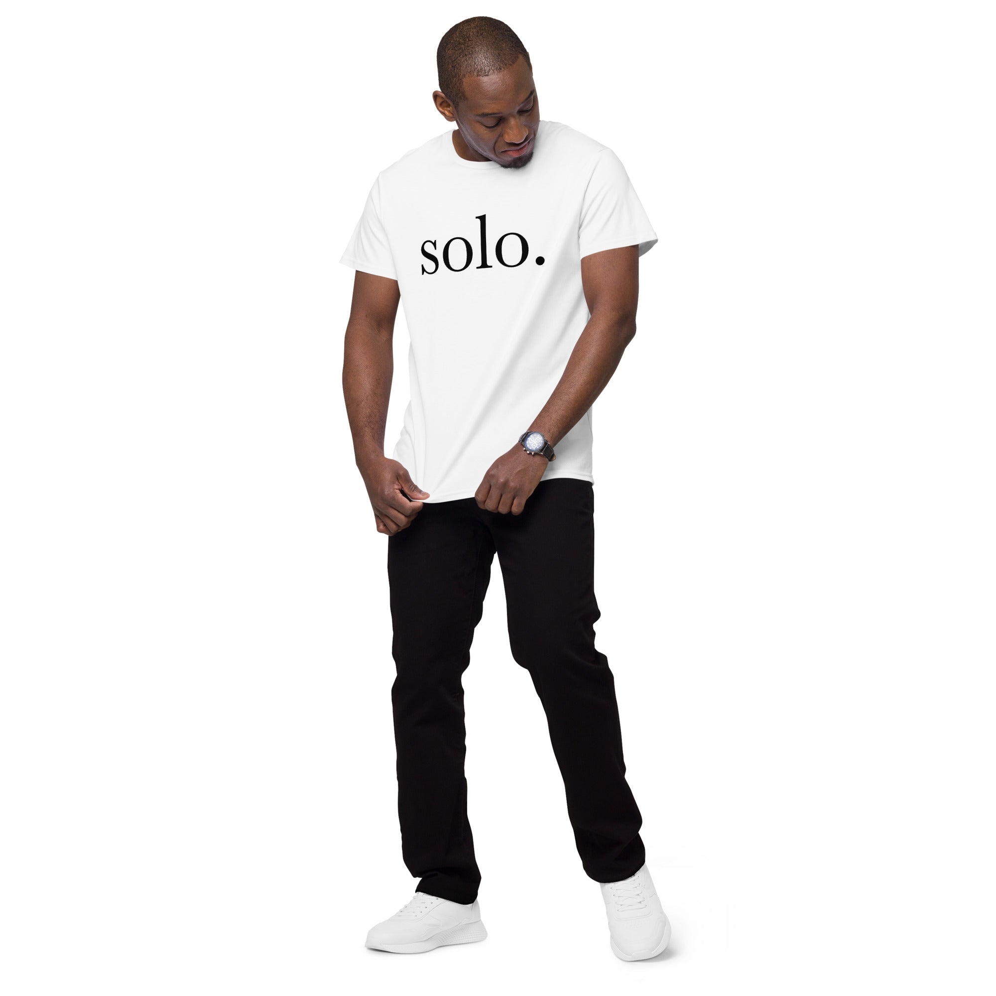 Solo Classic Logo Tee - White