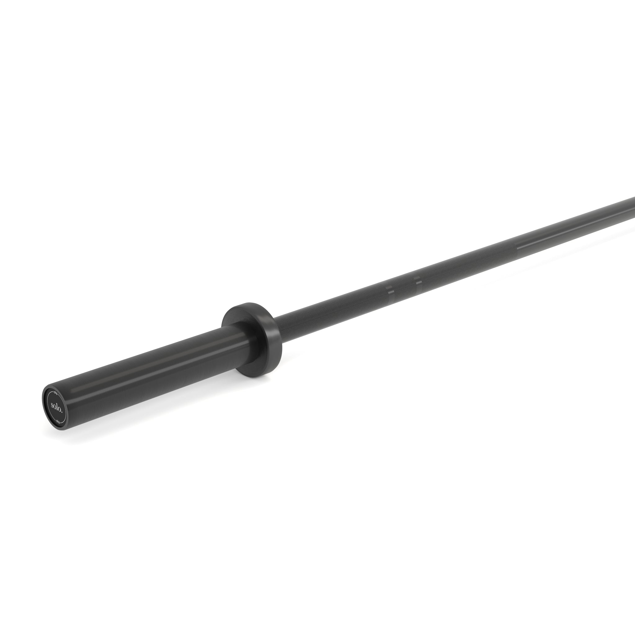 Solo 15kg Shorty Olympic Barbell - Black Cerakote