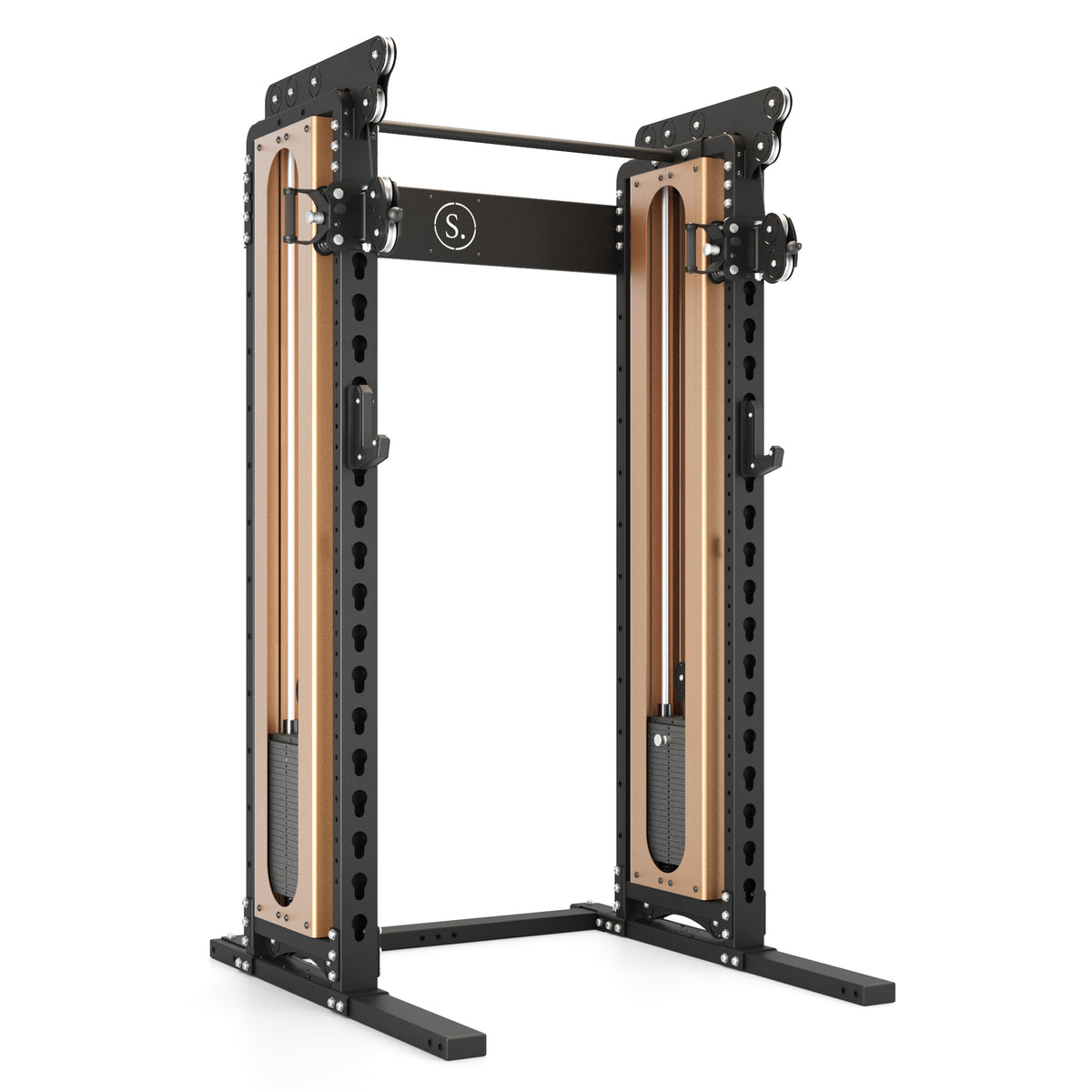 Solo Half Squat Rack with Dual Cable System