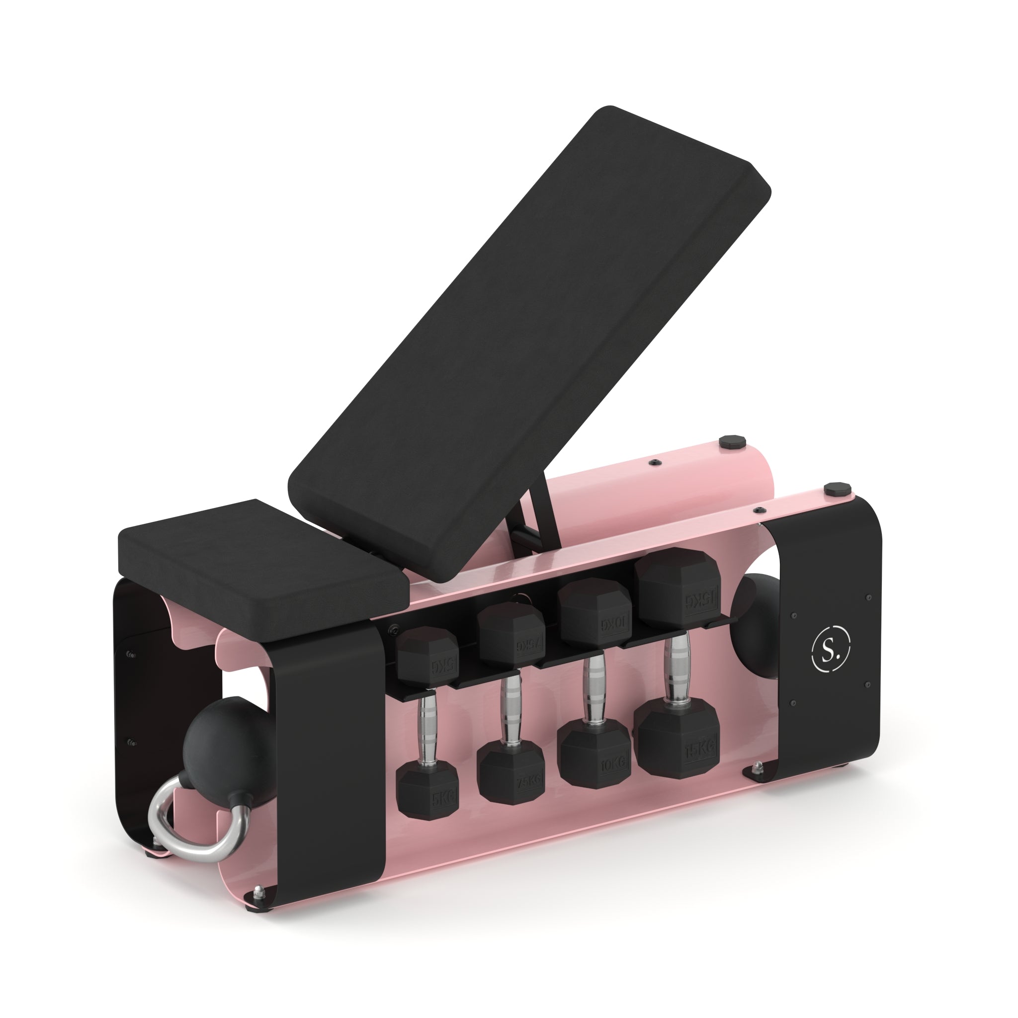 pink adjustable bench