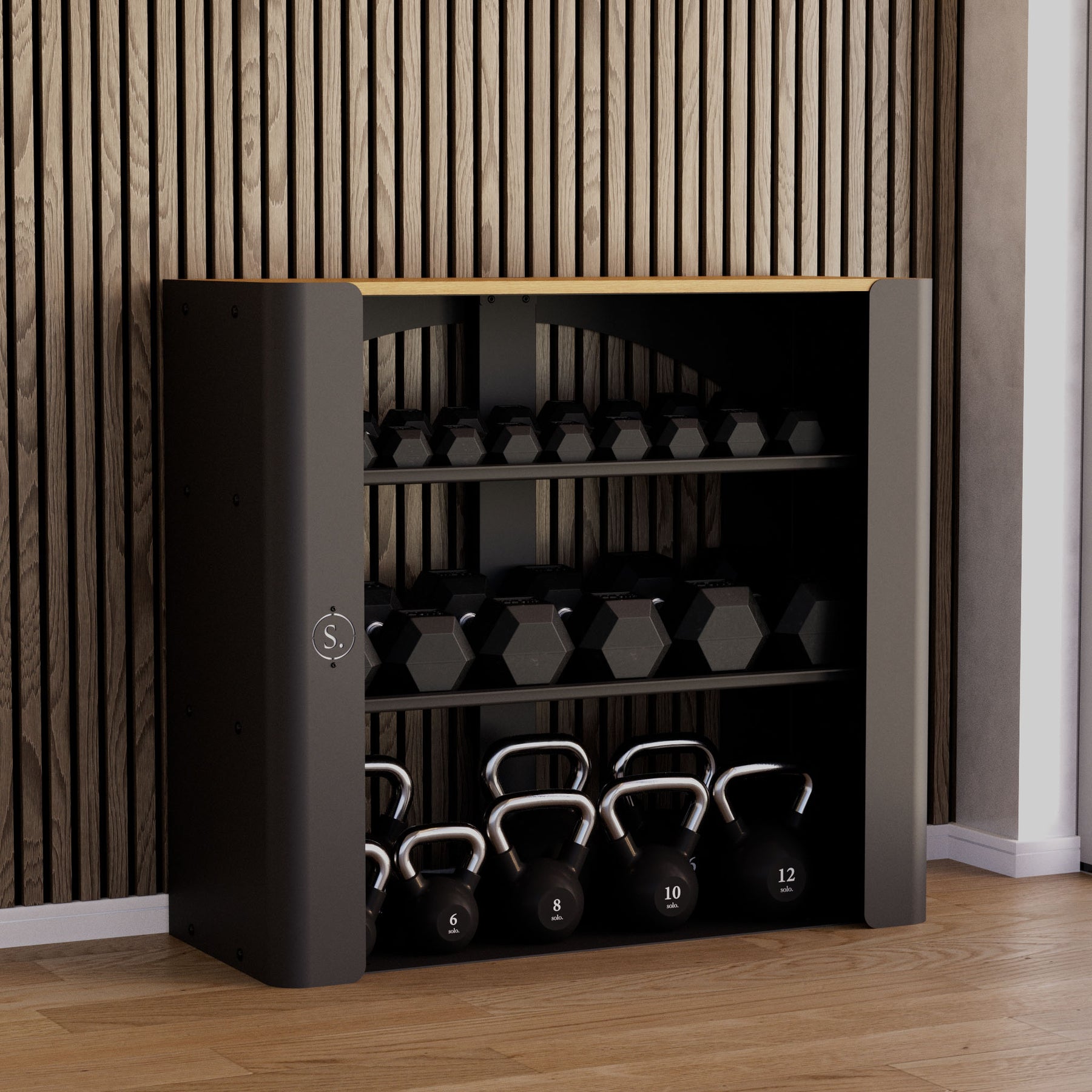 Solo Vault Home Weights Storage Rack | Home Gym Storage Unit
