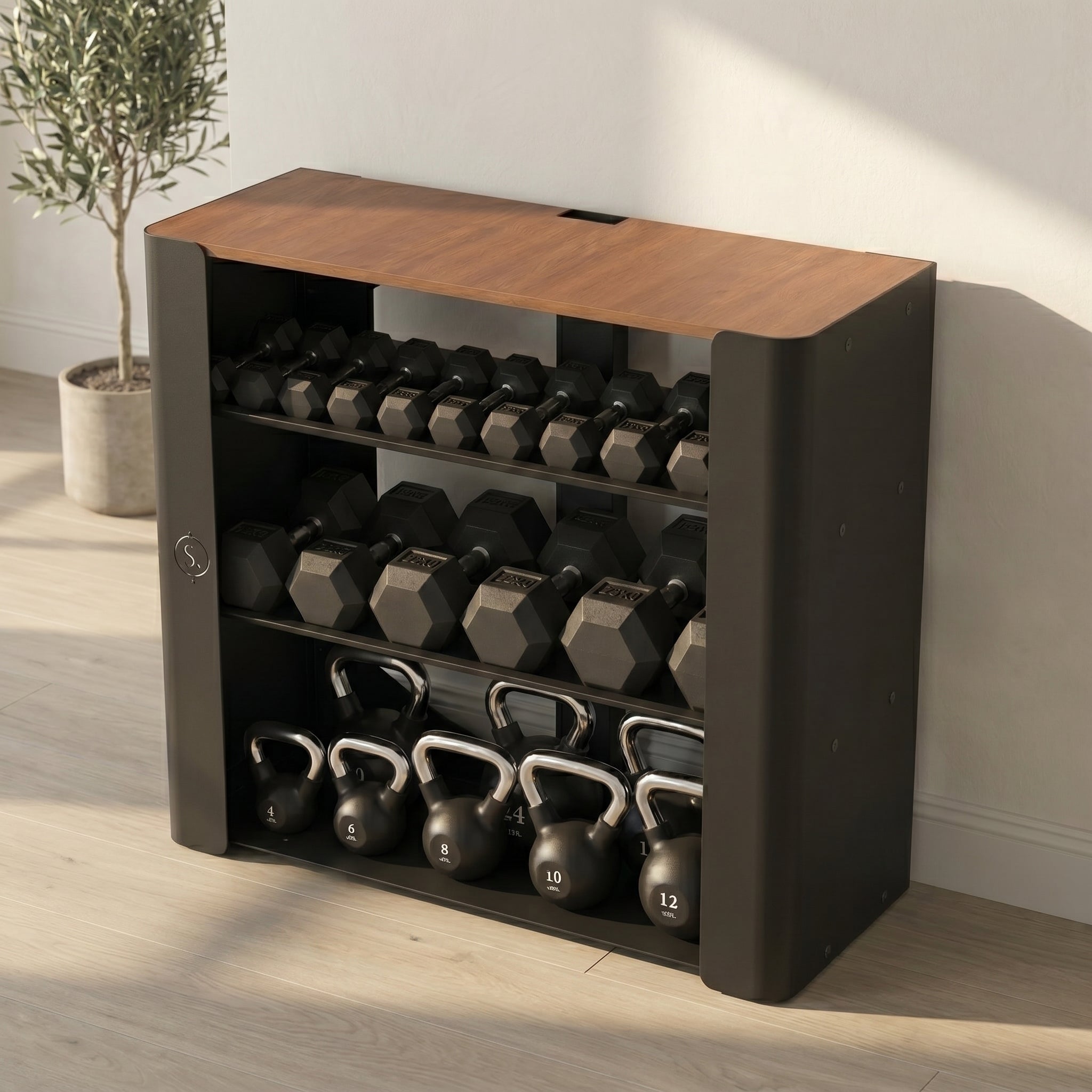 Solo Vault Home Weights Storage Rack