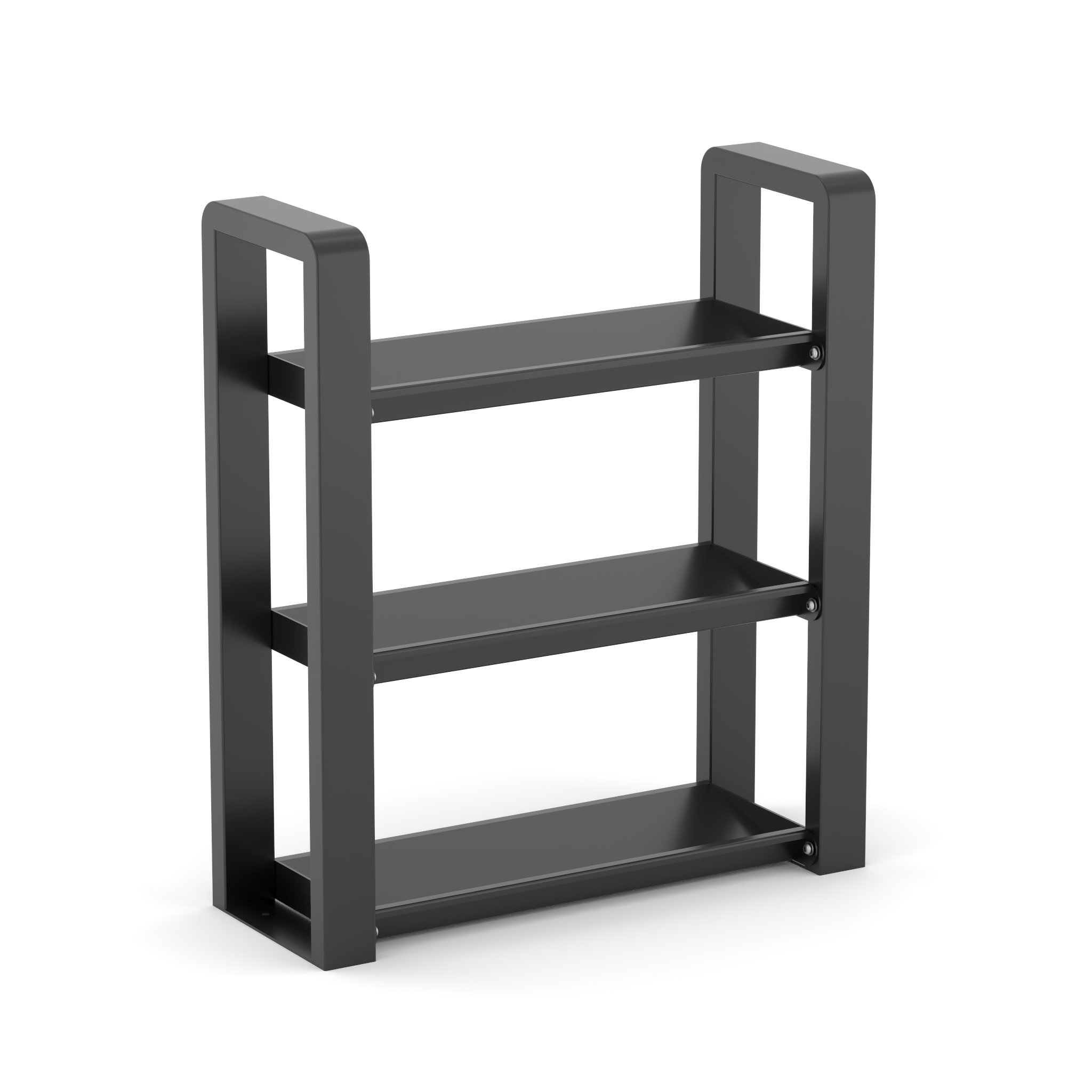 3 tier black dumbbell storage