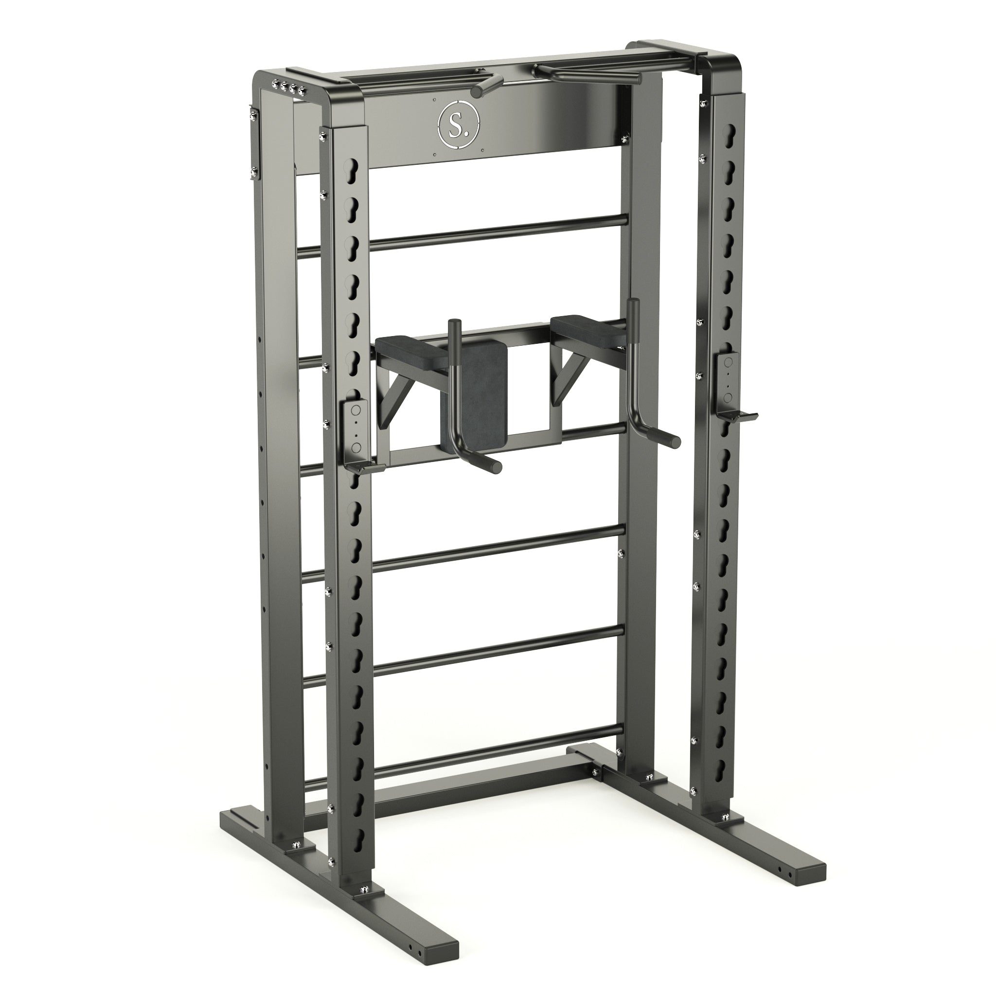 Solo Half Squat Rack with Wall Bars, Dip and Leg Raise