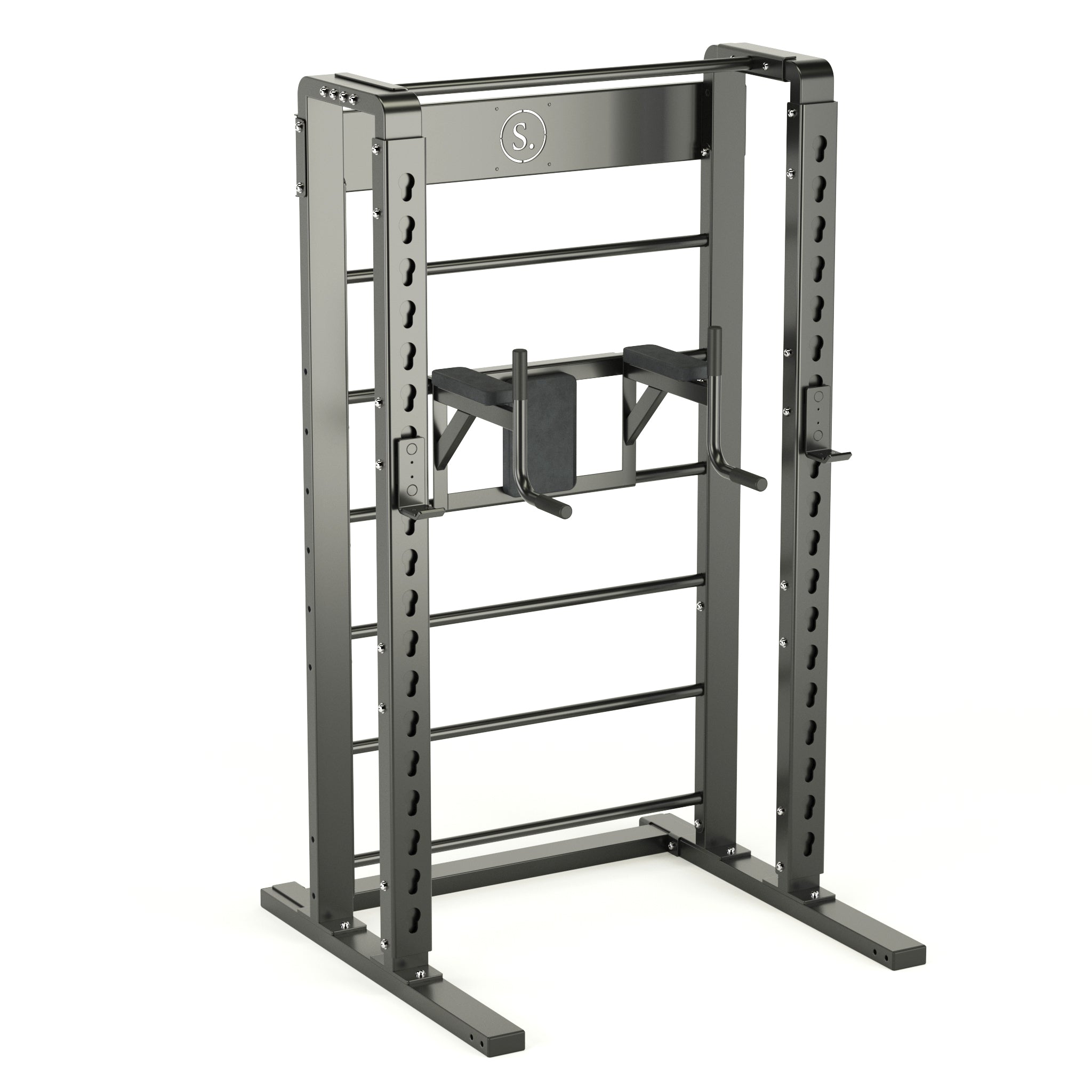 Solo Half Squat Rack with Wall Bars, Dip and Leg Raise