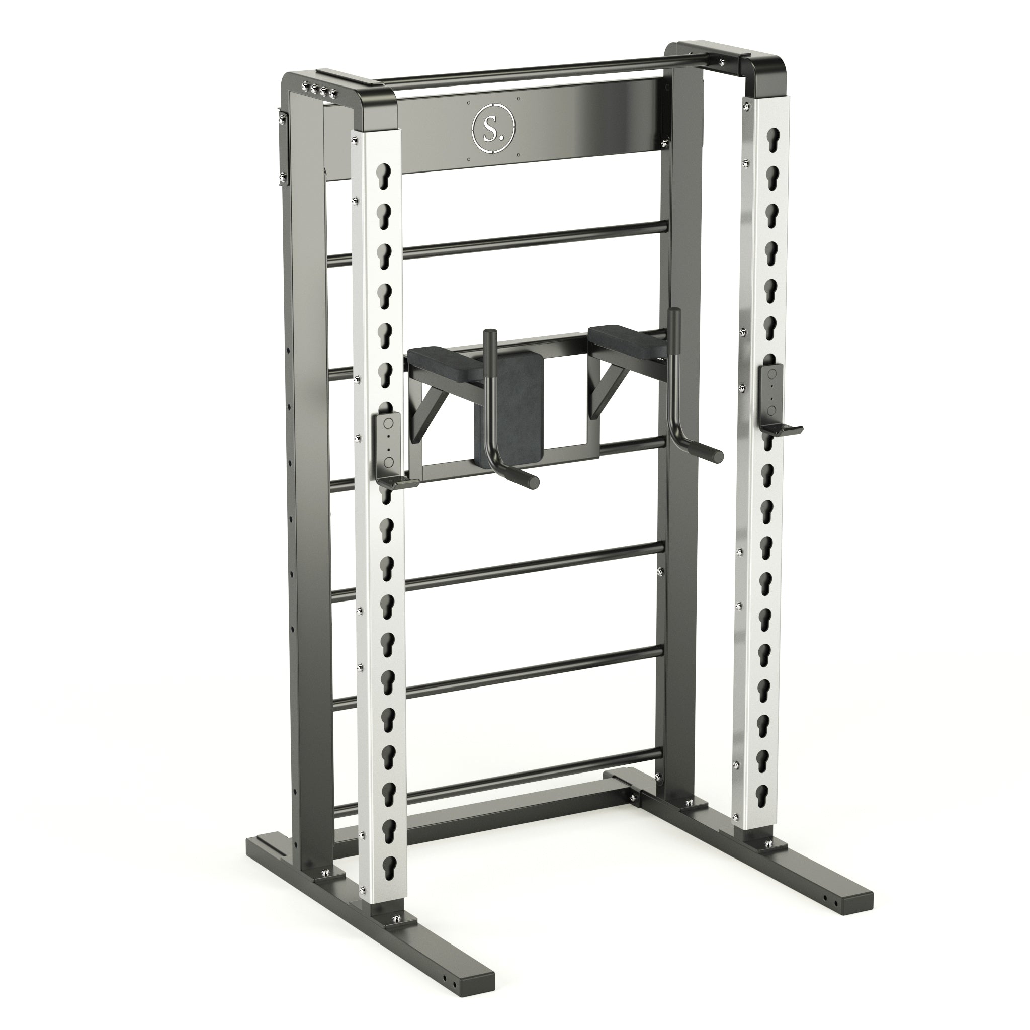 Solo Half Squat Rack with Wall Bars, Dip and Leg Raise