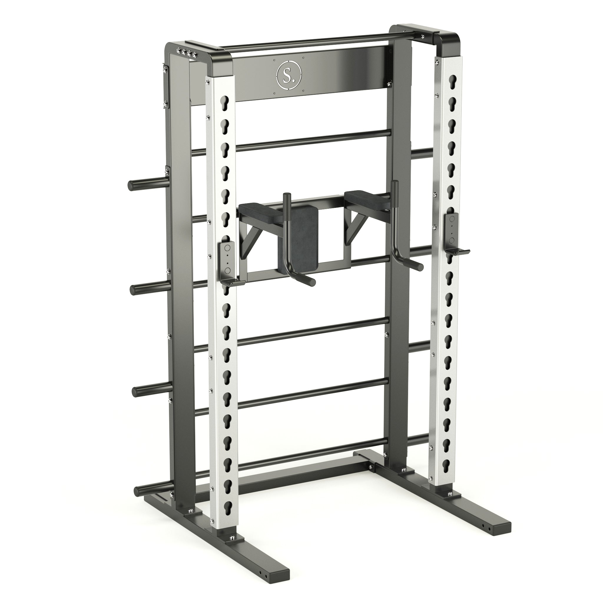 Solo Half Squat Rack with Wall Bars, Dip and Leg Raise