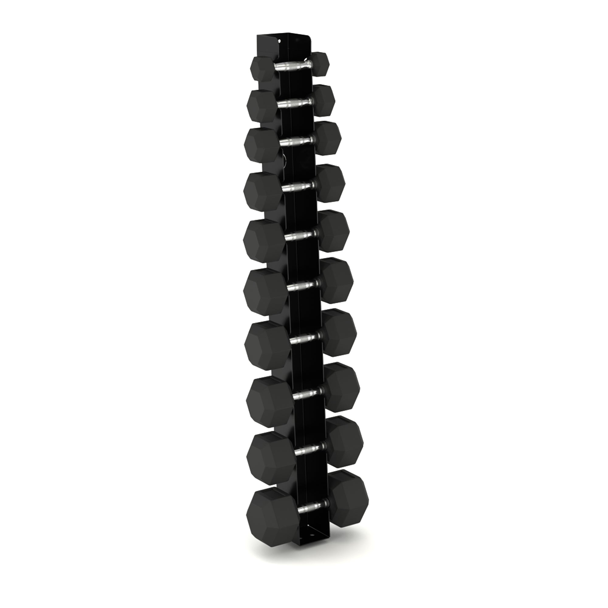 Wall Mounted Angled Dumbbell Storage Rack (Up to 25kg)