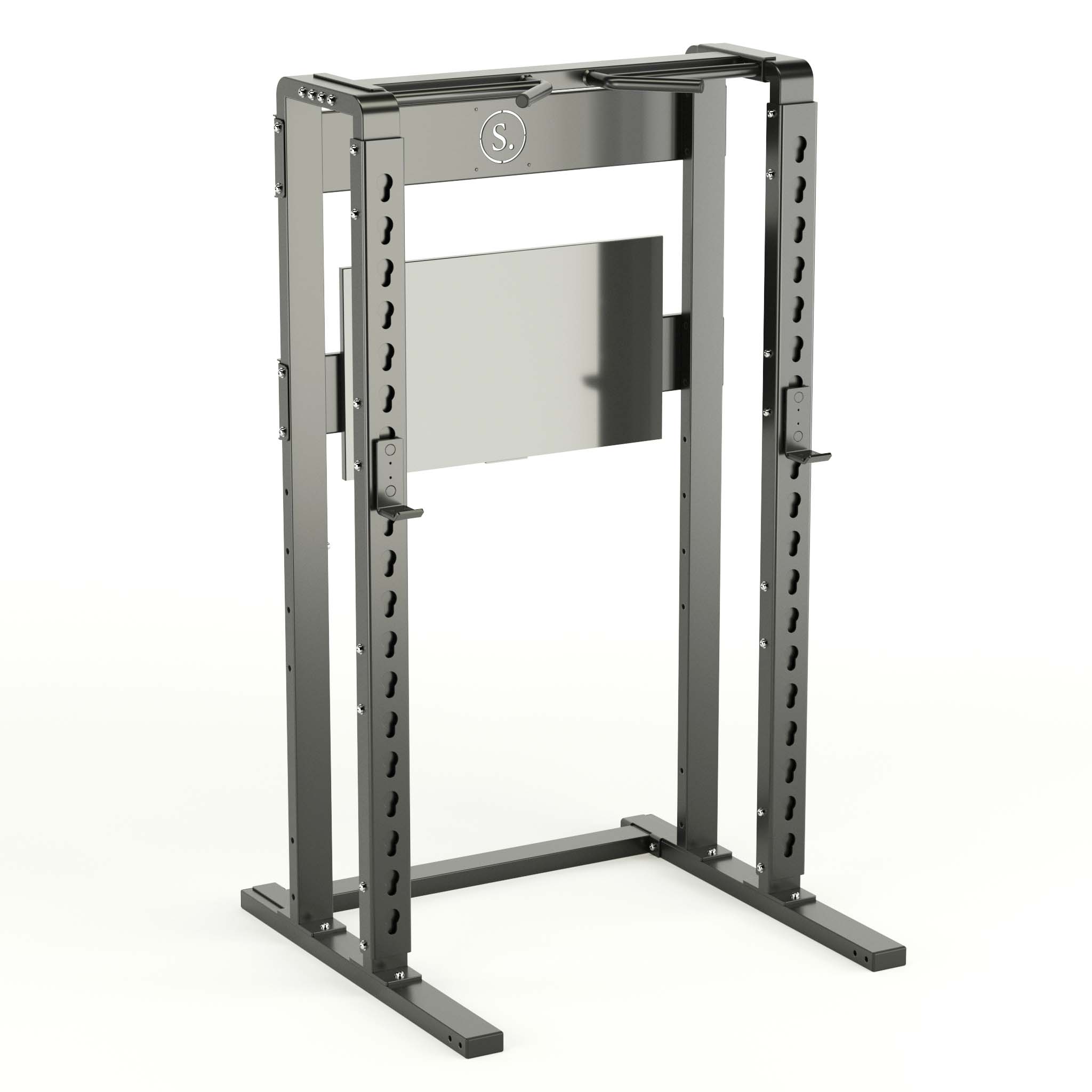 Solo Squat Rack Plus with multi-grip in black