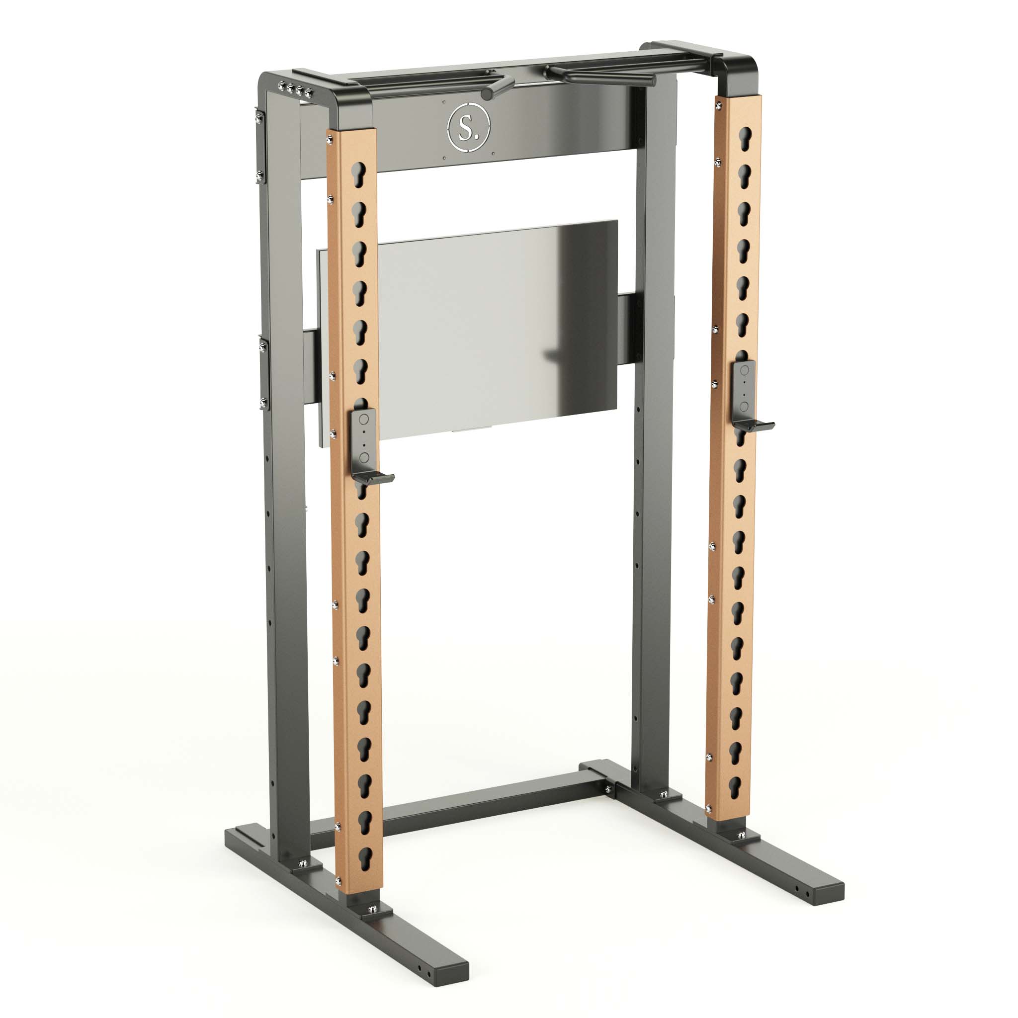 Solo Squat Rack Plus with multi-grip in bronze