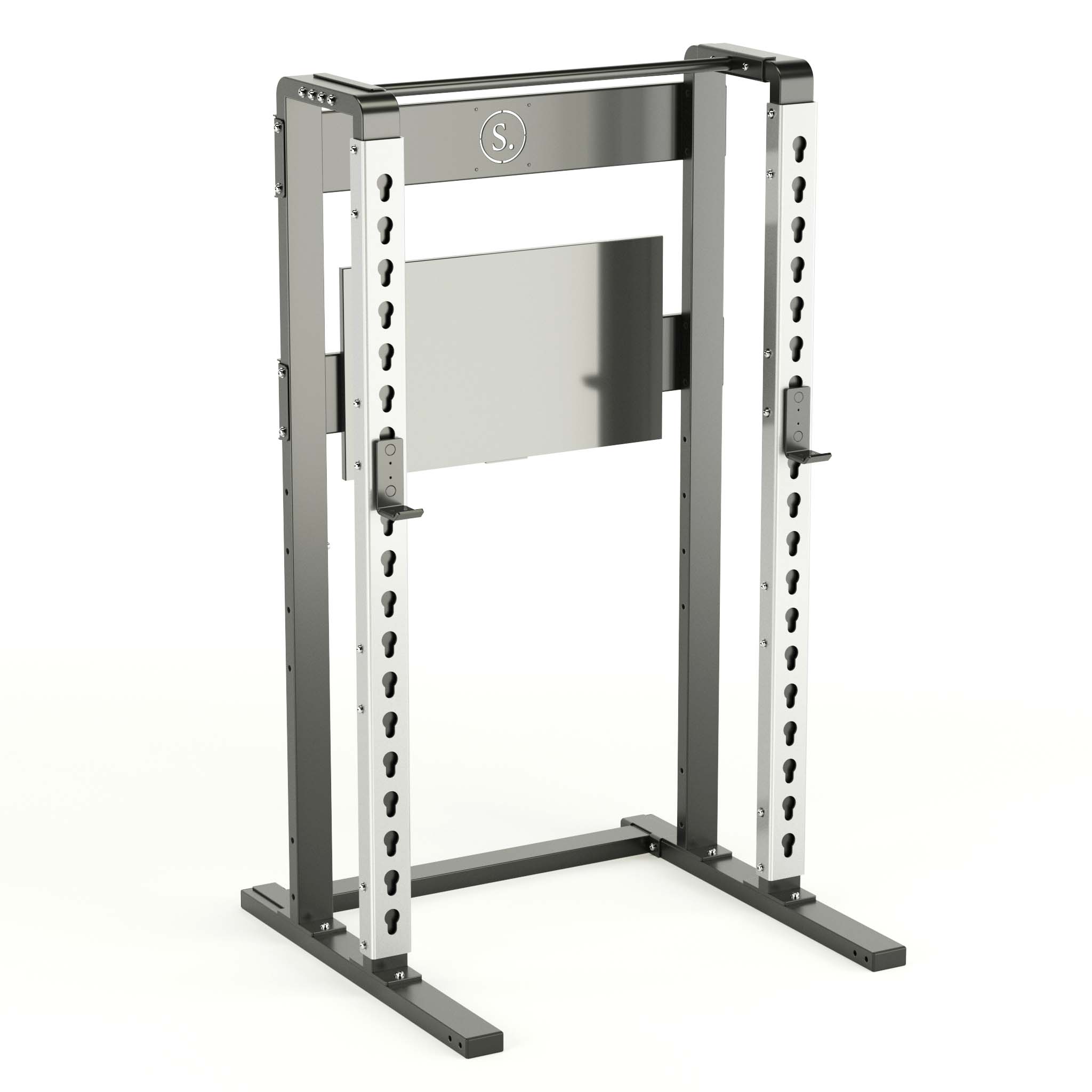 Solo Squat Rack Plus in silver