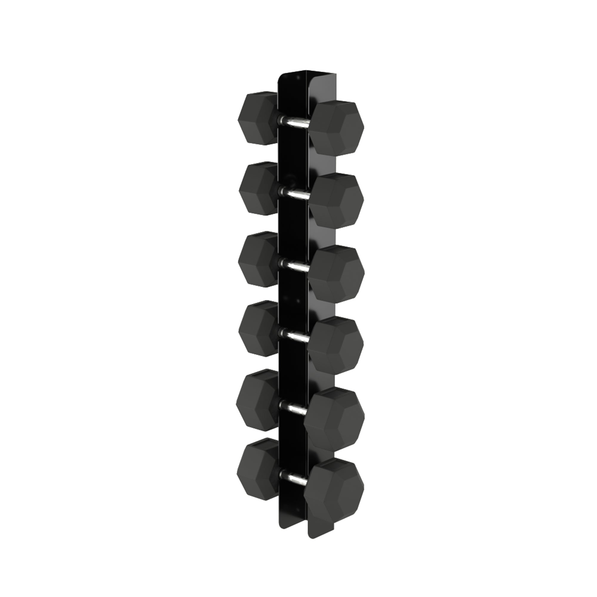 Wall Mounted Dumbbell Storage Rack (Larger Heads x 6)